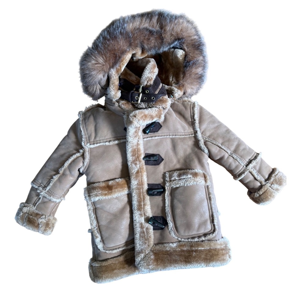 Jordan Craig‎ moto shearling jacket youth In brown